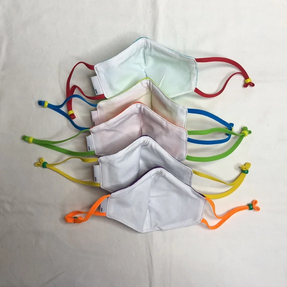 NEW Crayola Re-Usable Children’s Face Masks, 5 Colors, Includes Laundry Bag
